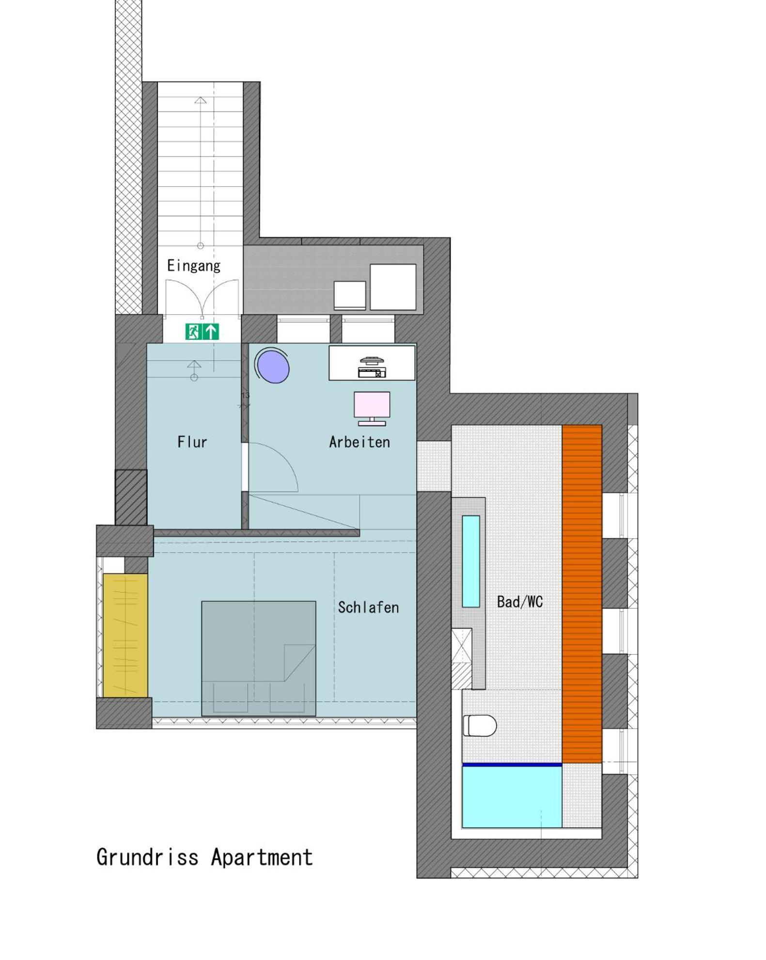 1-zimmer-wohnung Im Loft MHG